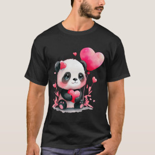 Djurpanda för djur i baby djur Alla hjärtans dag T Shirt