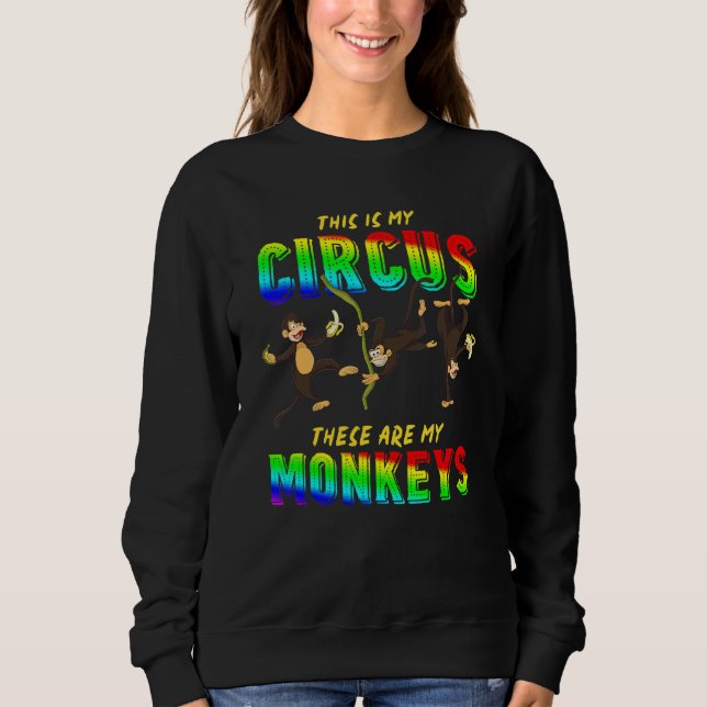 Djurpark Djur Detta Är Min Cirkus Dessa Är Mina Ap T Shirt (Framsida)