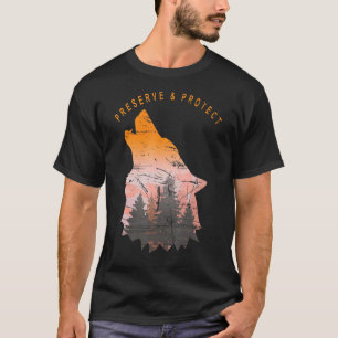 Djurparkens naturreservat för vilda djur och Varg T Shirt