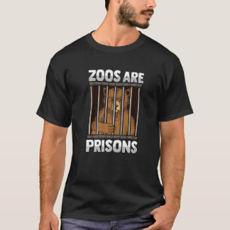 Djurparker är fängelser Design för en Anti Djurpar T Shirt