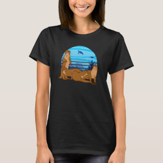 Djurparks vilda djur djurskötare havsutter marin t shirt