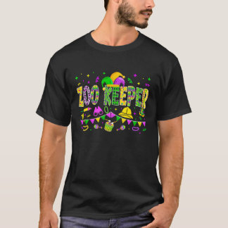 Djurparksarbetare Mardi Gras Karnevalsfest Kvinno T Shirt