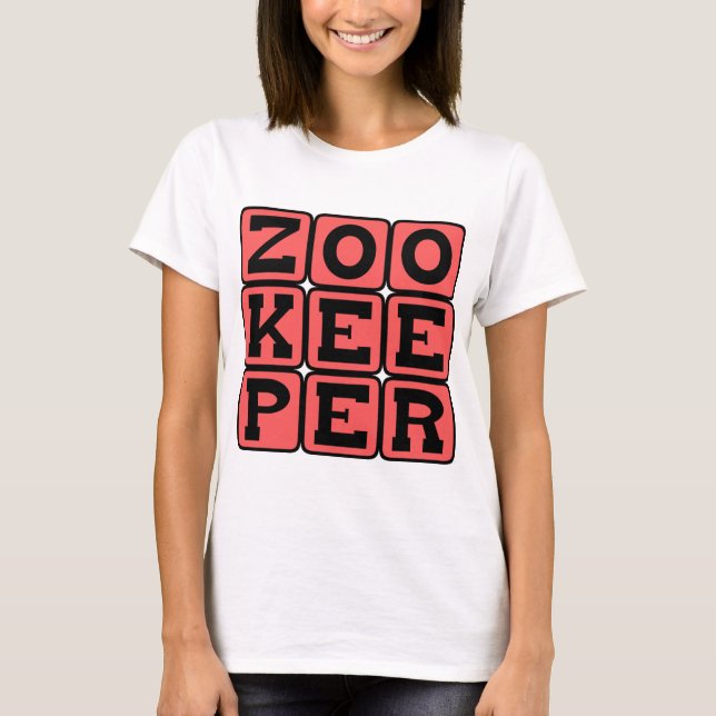 Djurparksarbetare, Zooanställd T Shirt (Framsida)