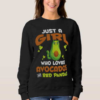 Djurparksdjur Bara En Tjej Som älskar Avokado Och  T Shirt