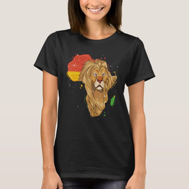 Djurparksdjur Lejon Afrika Safari Djur Lejon T Shirt (Framsida)