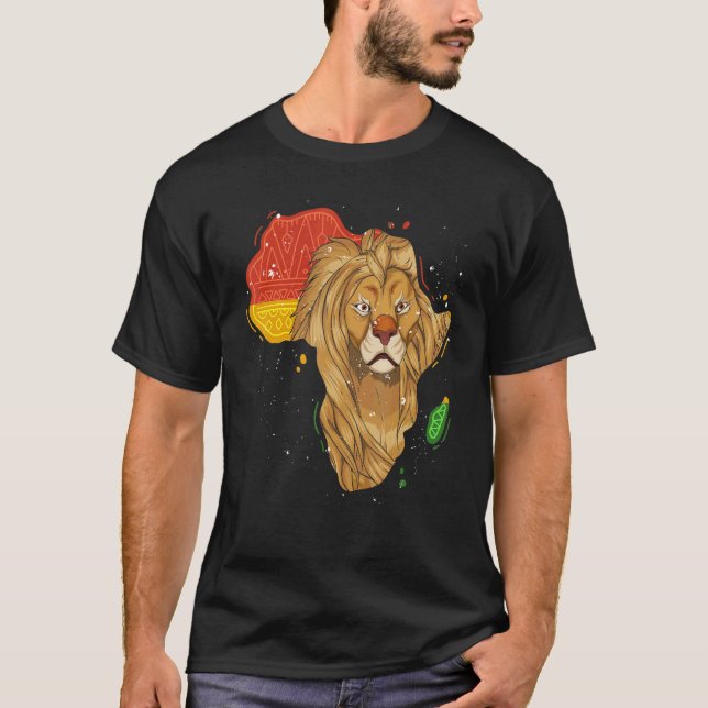 Djurparksdjur Lejon Afrika Safari Djur Lejon T Shirt (Framsida)