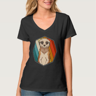 Djurparksdjur Meerkat Afrika Safari Retro Meerkat  T Shirt