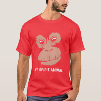 Djurparksdjur Mitt andedjur Orangutan retro T Shirt