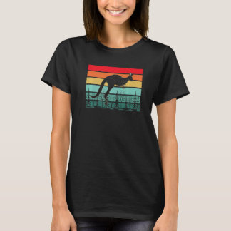 Djurparksdjur Outback Australien Djur Retro Kängu T Shirt