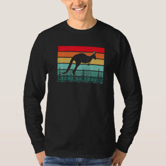 Djurparksdjur Outback Australien Djur Retro Kängu T Shirt