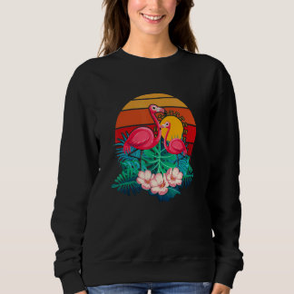Djurparksdjur Tropic Sommar Soluppgång Flamingo Vi T Shirt