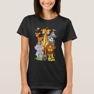 Djurparksresa söta djurparksdjur t shirt