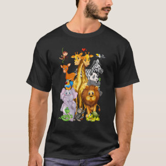 Djurparksresa söta djurparksdjur t shirt
