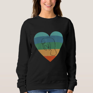 Djurparksvakt Retro Hjarta Sjomjölk Sjo Djur Kvinn T Shirt