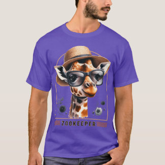 Djurparksväktare Giraff Safari Zoo Vaktare - moder T Shirt