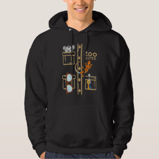 Djurparksvakts kostym Halloween djungelutforskare Hoodie