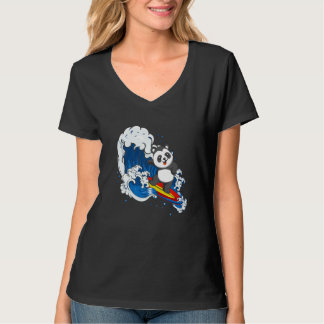Djurparksvård Surfning Vilda djur Djur Panda Björn T Shirt