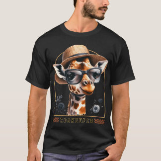 Djurparksvårdare Giraff Safari Zoo Vårdare - desig T Shirt