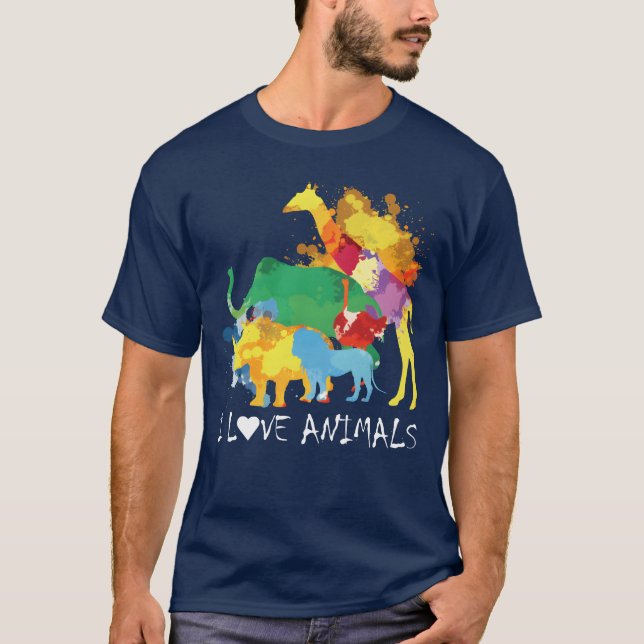 Djurparksveterinär Djurälskare vän T Shirt (Framsida)