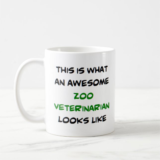 Djurparksveterinär, fantastisk kaffemugg (Vänster)