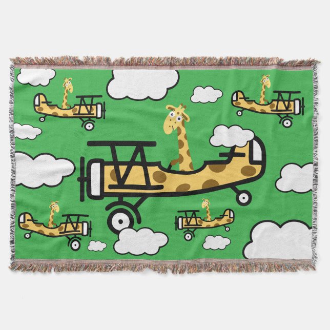 Djurpilotens Nursery Art Filt (Framsidan)