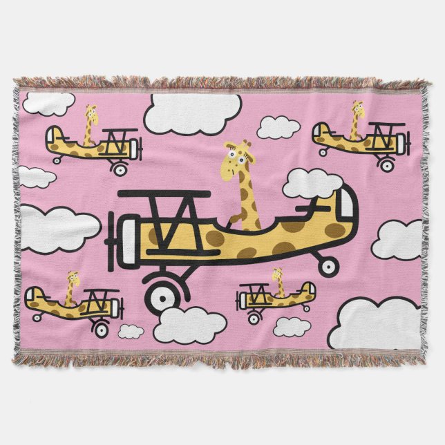 Djurpilotens Nursery Art Filt (Framsidan)