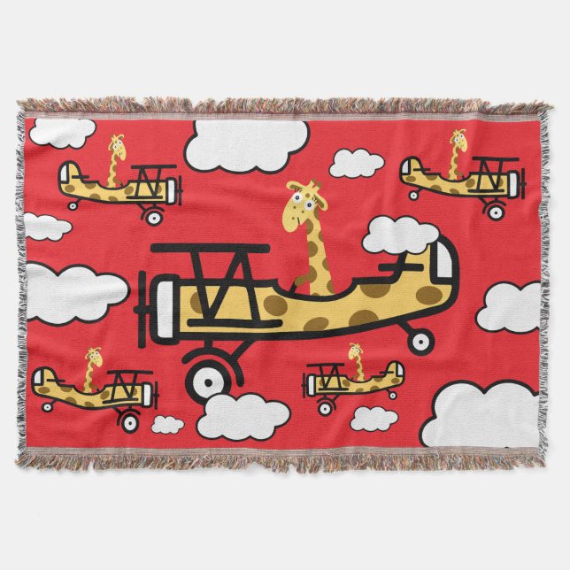 Djurpilotens Nursery Art Filt (Framsidan)