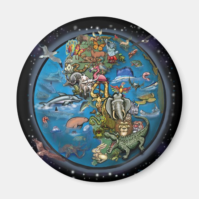 Djurplanet Magnet (Framsidan)