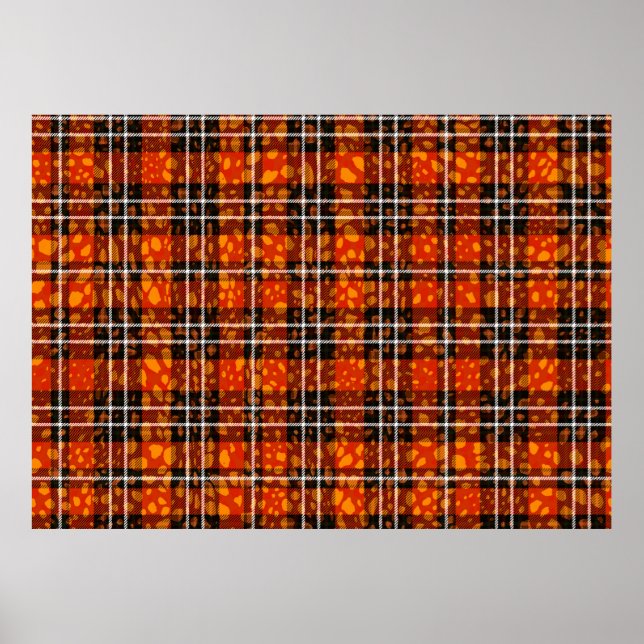 Djurprickar Play Mix Mönster Seamless Art Fabric Poster (Framsidan)