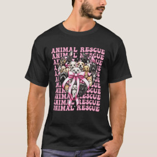 DjurRäddning Adoptera Hundar Katter Tjej Coquette T Shirt