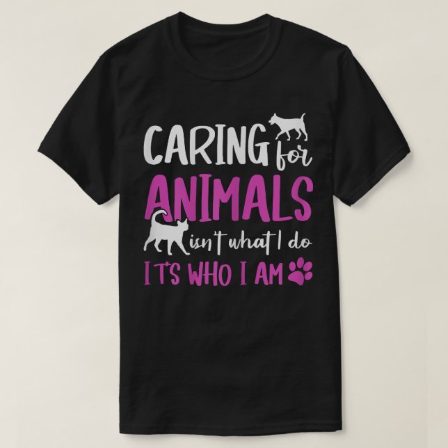 DjurRäddning Frivilligarbete Med Djur  T Shirt (Design framsida)
