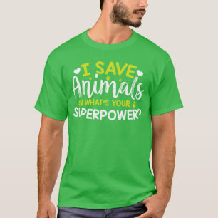 Djurrättigheter Jag Räddar Djur Vad Är Din Superkr T Shirt