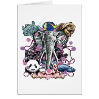 Djurriket Hälsningskort