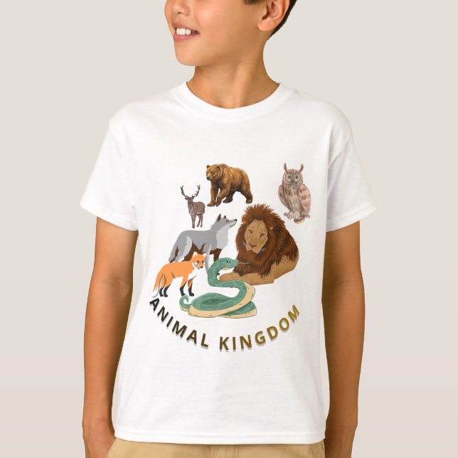 Djurrikets barnt-shirt t shirt (Framsida)