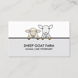 Djurs veterinärfågel Goat Farmhouse Visitkort