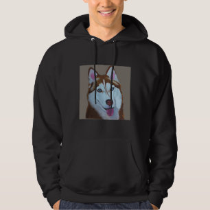 Djursamling Red Siberian husky Hoodie