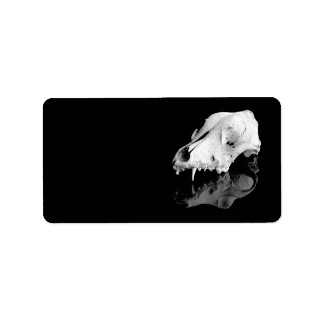 Djurskalle Adressetikett (Framsidan)