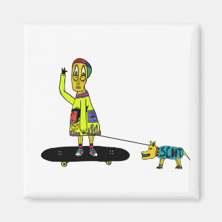 djurskateboard magnet