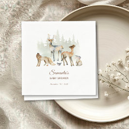 Djurskog Skogskö Babyskor Pappersservett