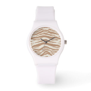 DJURSKRIFT NEUTRALT ZEBRA ANPASSNINGSBAR WHITE WAT ARMBANDSUR