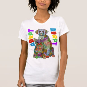 Djurskydd Hund och Katt Adopt Köp inte T Shirt