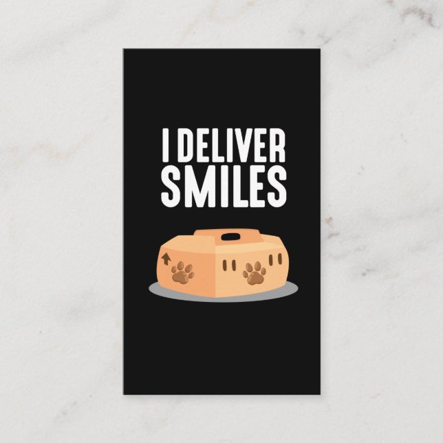 Djurskydd Rädding Pet Transport box Visitkort (Framsida)