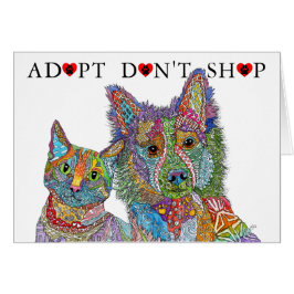 Djurskydd vid adoption Köp inte hälsningskort