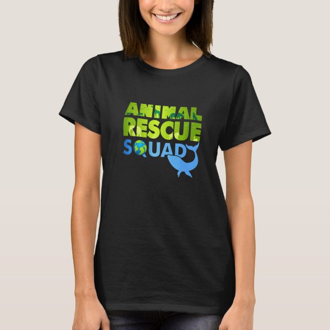 Djurskydd vid rädda djuren-torget t shirt (Framsida)