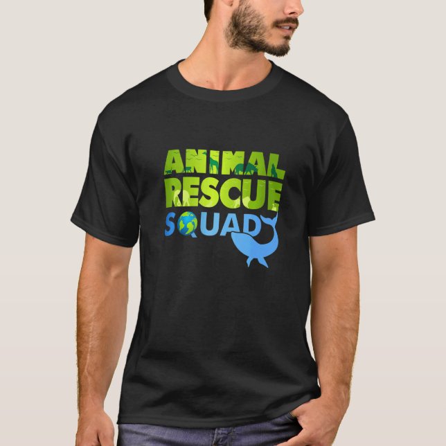 Djurskydd vid rädda djuren-torget t shirt (Framsida)