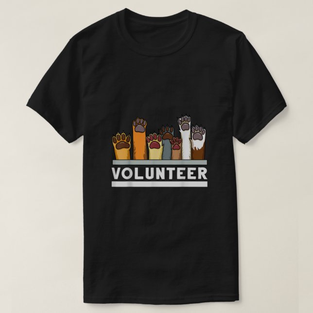 Djurskydd Volunteer T Shirt (Design framsida)
