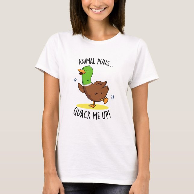 Djurslag gör mig nervös med Anka Pun T Shirt (Framsida)