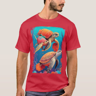 Djurssköldpadda Pettpojke T Shirt
