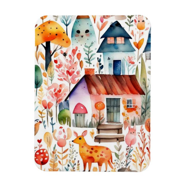 Djurstallar i centrala blommigten magnet (Vertikal)