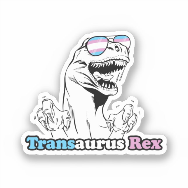 Djurstolthet - Transaurus Rex Klistermärken (Framsida)
